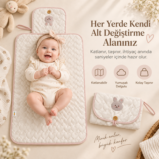 Loveli CareNest™ – Bebek Alt Değiştirme Matı